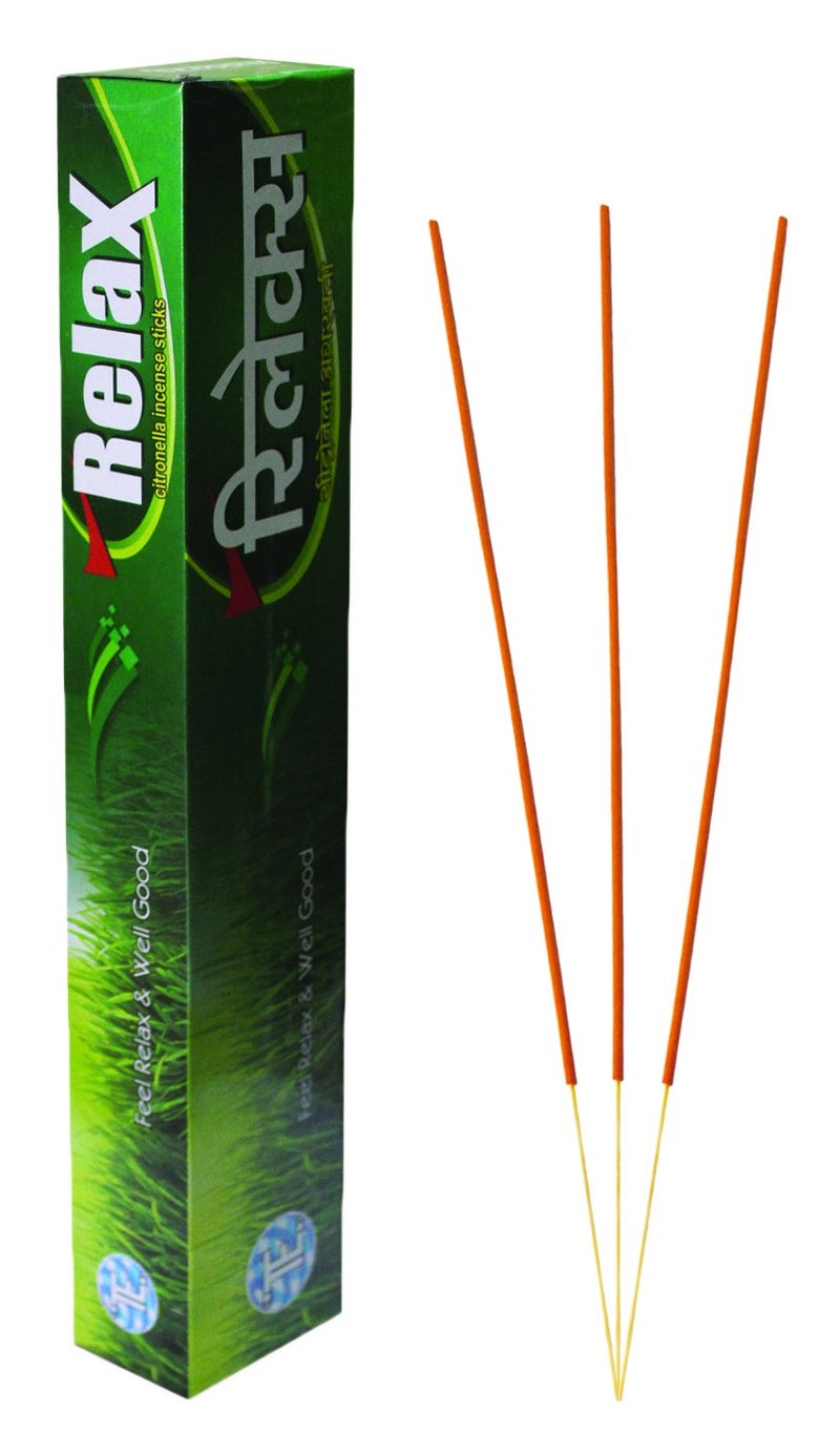 RELAX Mosquito Repellent Incense Sticks 100 Natural Ingredients Pack of 4 - Image 2