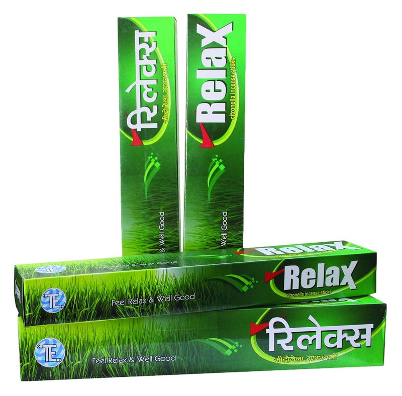 RELAX Mosquito Repellent Incense Sticks 100 Natural Ingredients Pack of 4 - Image 4