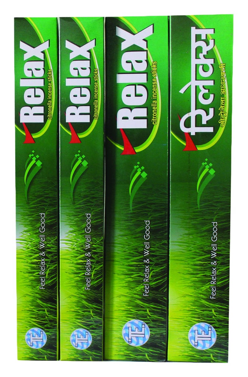 RELAX Mosquito Repellent Incense Sticks 100 Natural Ingredients Pack of 4 - Image 3