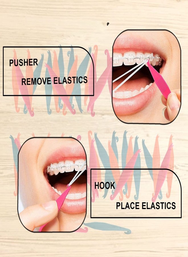 Dentosmile Dental Elastic Rubber Bands Placers for Braces Disposable Plastic Orthodontic Elastic Placers Multi-color (10 Pcs) (1) - Image 5