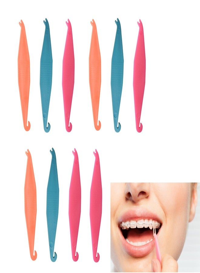 Dentosmile Dental Elastic Rubber Bands Placers for Braces Disposable Plastic Orthodontic Elastic Placers Multi-color (10 Pcs) (1) - Image 1