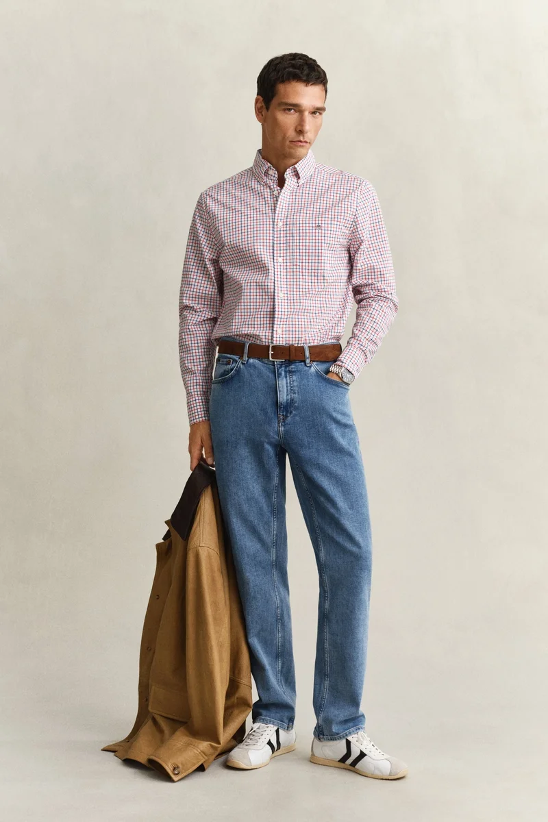 GANT  Regular Classic Poplin Check for Men | Best Price UAE