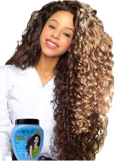 SKALA 2 Pack Mais Cachos (2 in 1) Hair Conditioning Treatment Cream  and Styling, Combing for Curly and Wavy Hair, Specifically Designed for Curly Hair Types Powerful Formula Provides Deep Hydration, Nourishment and Control for Stunning Defined Curls 1000g  - Image 2