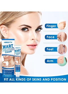 HBESTY Wart Remover Ointment, Advanced Formula Wart Cream Gentle Safe And Effective Removal Of Corn And Callus, For Plantar Wart Flat Warts And Corns, 100 % Natural Herbal 20G  - Image 3