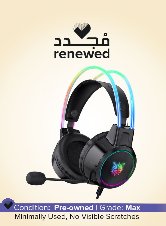 onikuma Renewed - X15 Pro Wired PC Gaming Headphone with Mic and LED Light - Image 1