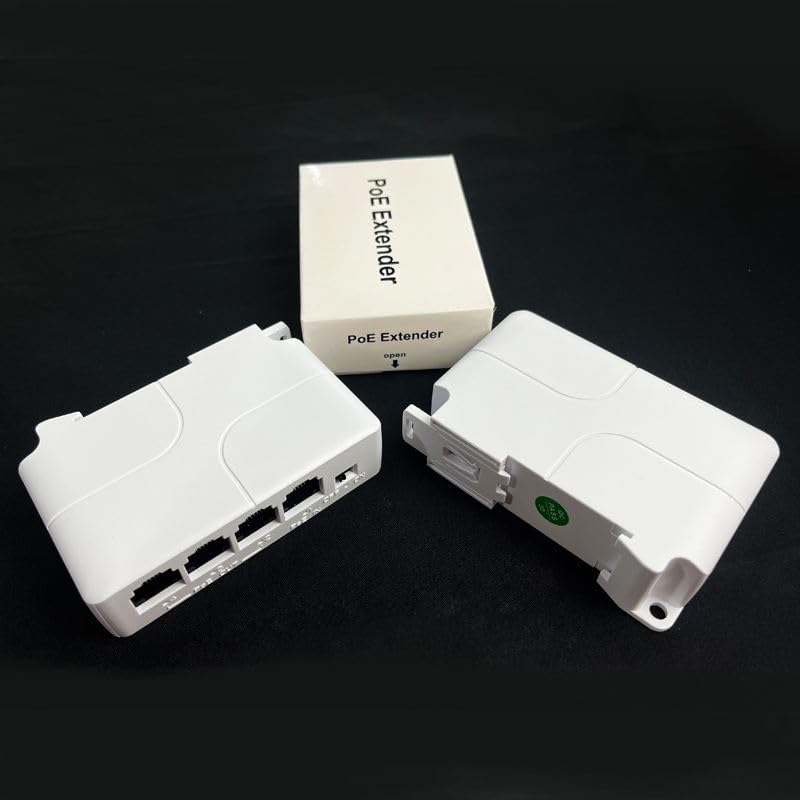 PARUHT PoE Extender, 1 PoE in 3 PoE Out, Powered Passthrough Switch/Booster IEEE802.3af/at, 100-Mbps Ethernet, White POE1IN3OUT - Image 5
