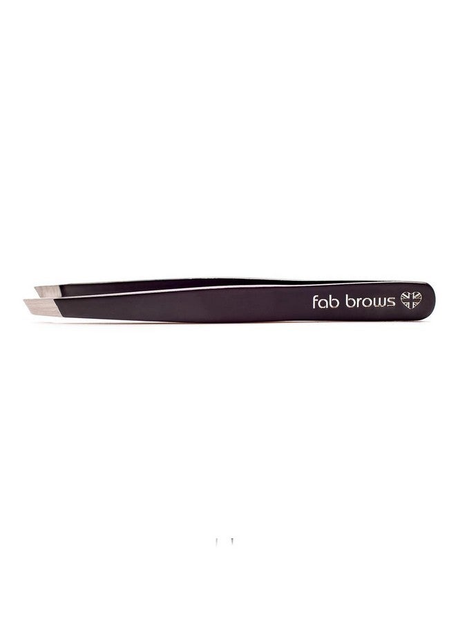 Fab Brows Professional-Grade Tweezers | Stainless Steel Eyebrow Tweezers For Women | Multipurpose Flat Tweezers For Facial Hair, Splinters, Ingrown Hair | Seamless Hair Plucking | Women'S Grooming - Image 1