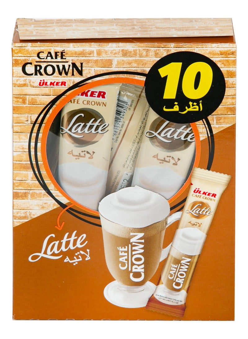 Cafe Crown Latte Instant Coffee 10 x 17 g - Image 1
