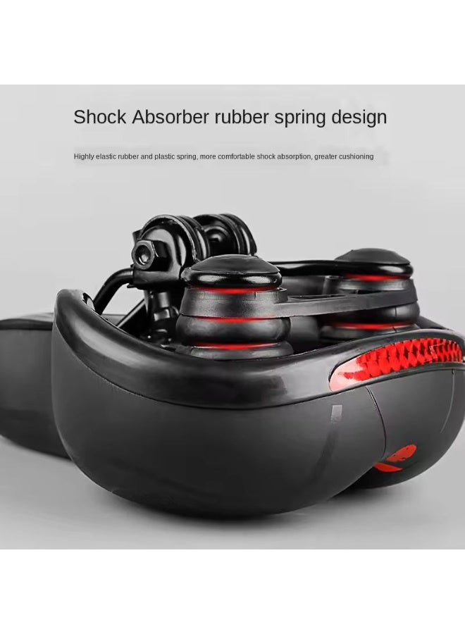 Active Comfortable Wide Gel Bike Seat with Shock Absorbing Springs and Ventilation - For All Bike Types - For Men and Women - Wide and Comfortable Bike Seat - Image 2