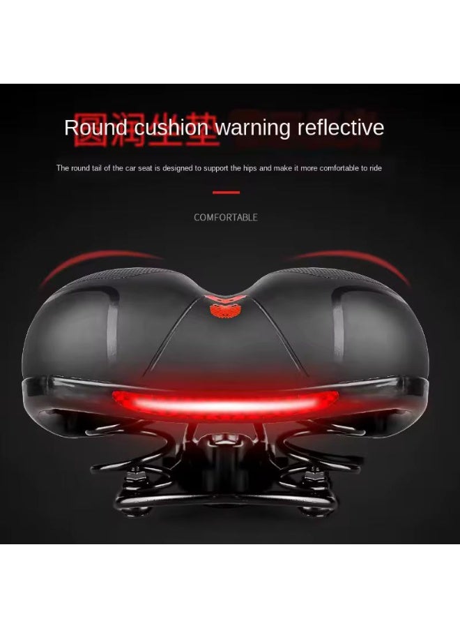 Active Comfortable Wide Gel Bike Seat with Shock Absorbing Springs and Ventilation - For All Bike Types - For Men and Women - Wide and Comfortable Bike Seat - Image 3