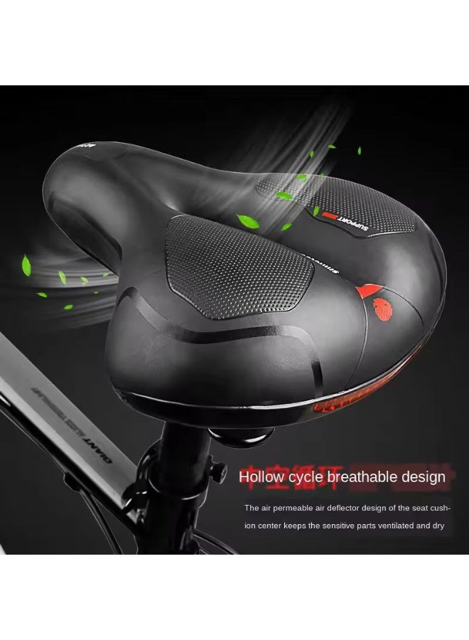 Active Comfortable Wide Gel Bike Seat with Shock Absorbing Springs and Ventilation - For All Bike Types - For Men and Women - Wide and Comfortable Bike Seat - Image 4