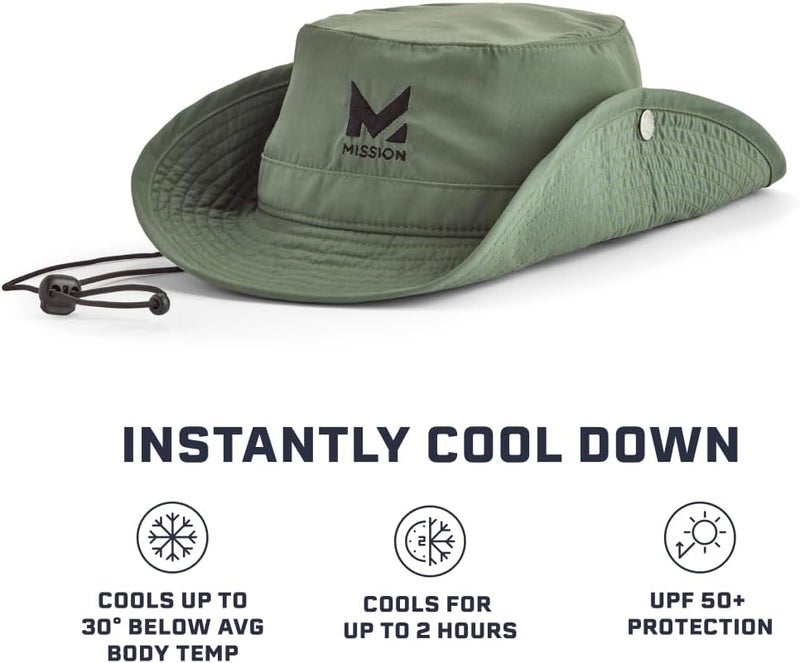 Mission Cooling Bucket Hat - Unisex Wide-Brim Hat for Men & Women - Lightweight, Foldable & Durable - Cools Up to 2 Hours - Image 4