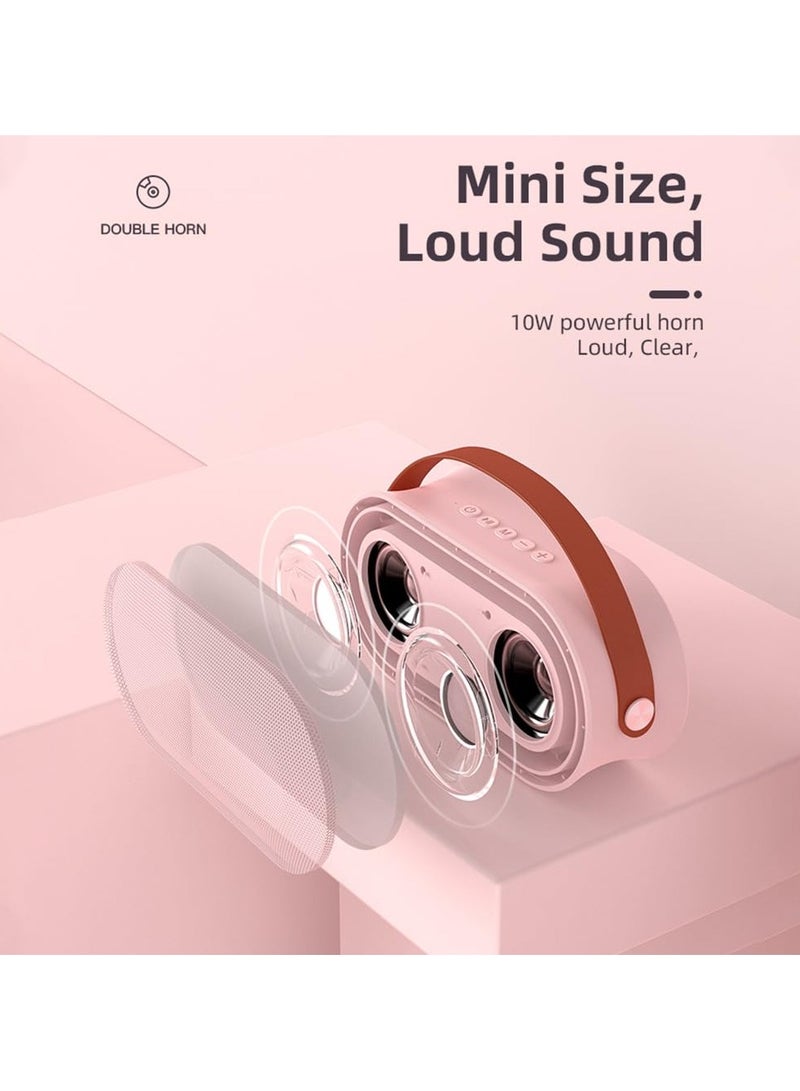 SYOSI SYOSI Mini Karaoke Machine for Kids, Portable Bluetooth Speaker with 2 Wireless Microphones, Portable BT Speaker Rechargeable for Girls Boys Birthday Party - Image 4