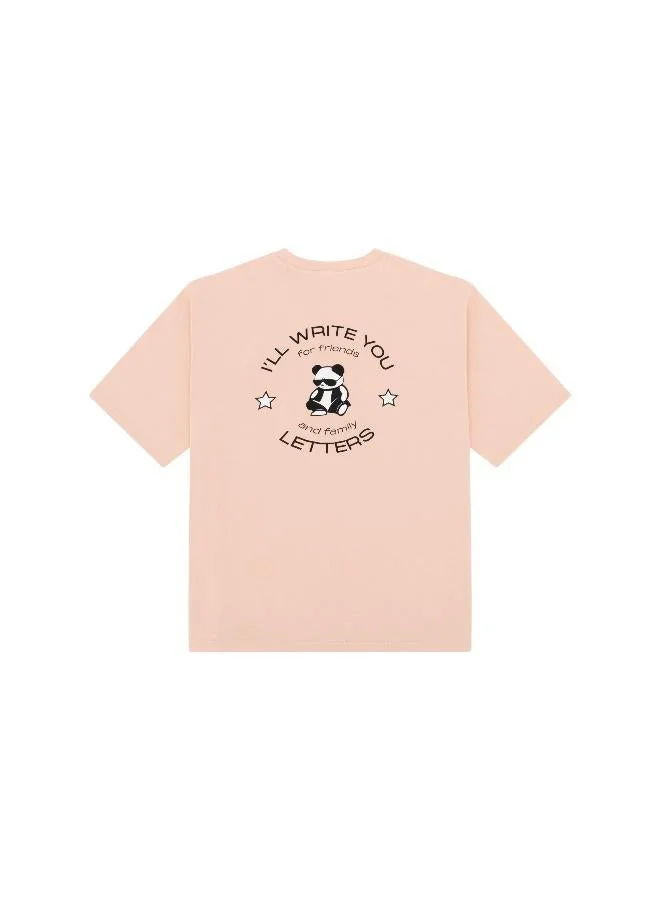 I'LL WRITE YOU LETTERS Peach FAM Oversize in Peach  | Best Price UAE
