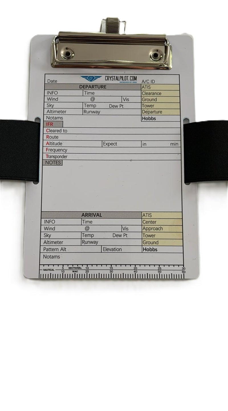 Crystal Pilot Flight Pad 6". 3 in 1 Tablet Kneeboard with VFR-IFR Noteboard/Clipboard. Compatible with Mini iPad 6.… (iPadmini_6) - Image 3