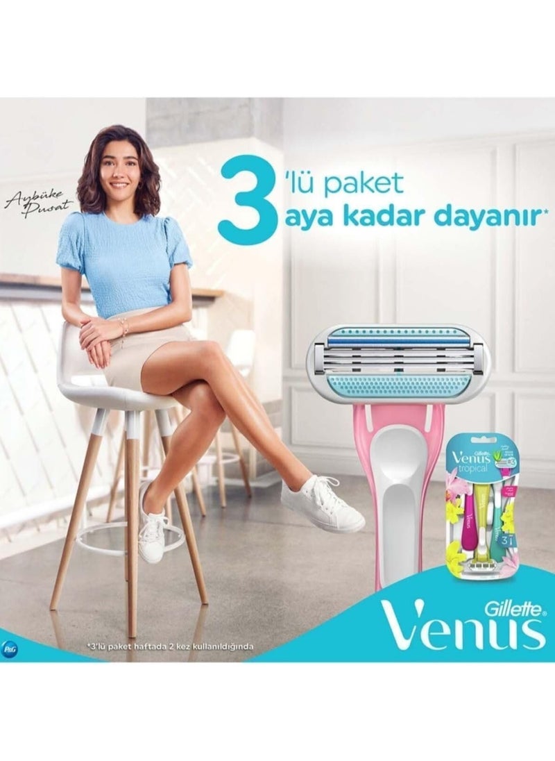جيليت جيليت فينوس تروبيكال 3 شفرات،*3  - Image 2