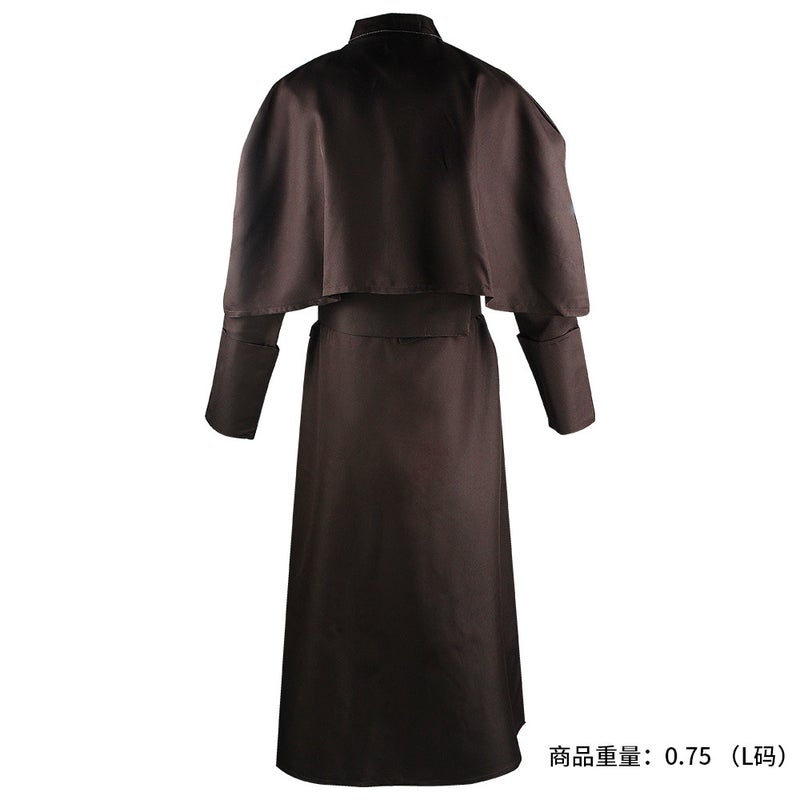 In-Stock Medieval Solid Color Priest Cosplay Costume Halloween Priest Cosplay Role-Playing Outfit - Image 5