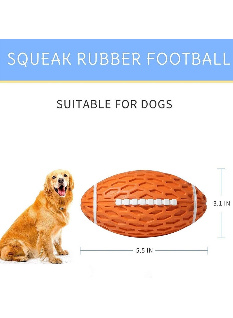 KASTWAVE Dog Toys for Chewers Rubber Fetch Tennis Ball with Squeaker Indestructible and Durable Rubber Pet Toy for Medium and Large Breed for Large Medium Breeds Dogs Puppies Training Teething - Image 2