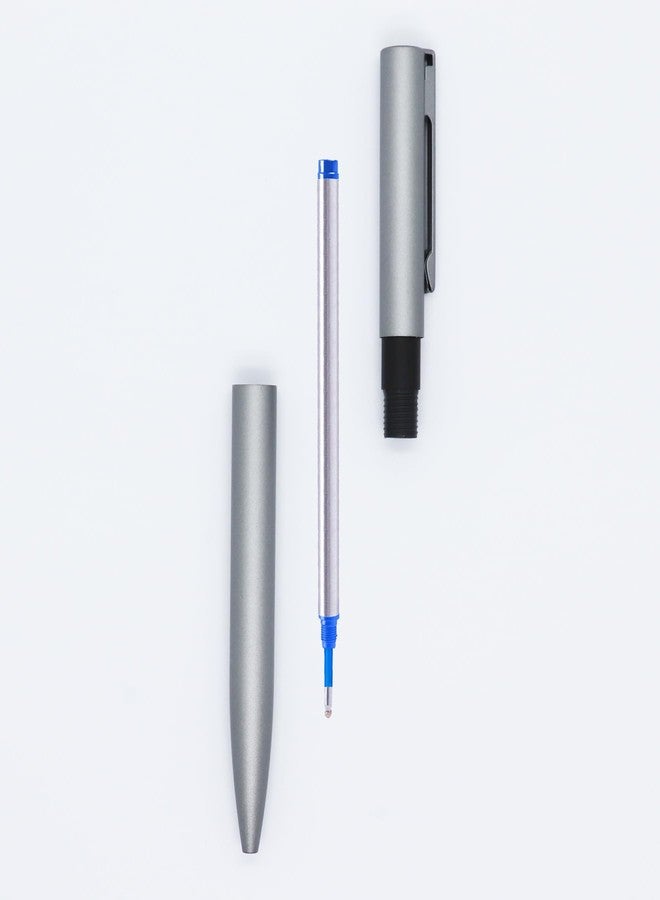 DunBong Spiral Refill, Replaceable Gel Ink Rollerball Refills 5 Pack, 0.5mm Medium Point, Threaded Rolling Ball Refills (Blue) - Image 3