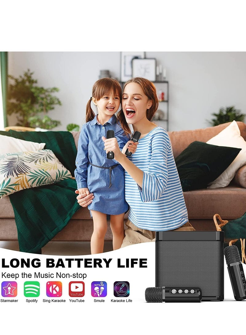 JAJEEK YS-203 Portable Karaoke Machine & Bluetooth Speaker | 2 Wireless Microphones, Echo & Voice Cut Features | Perfect for Parties, Family Gatherings, and Christmas Celebrations - Image 3