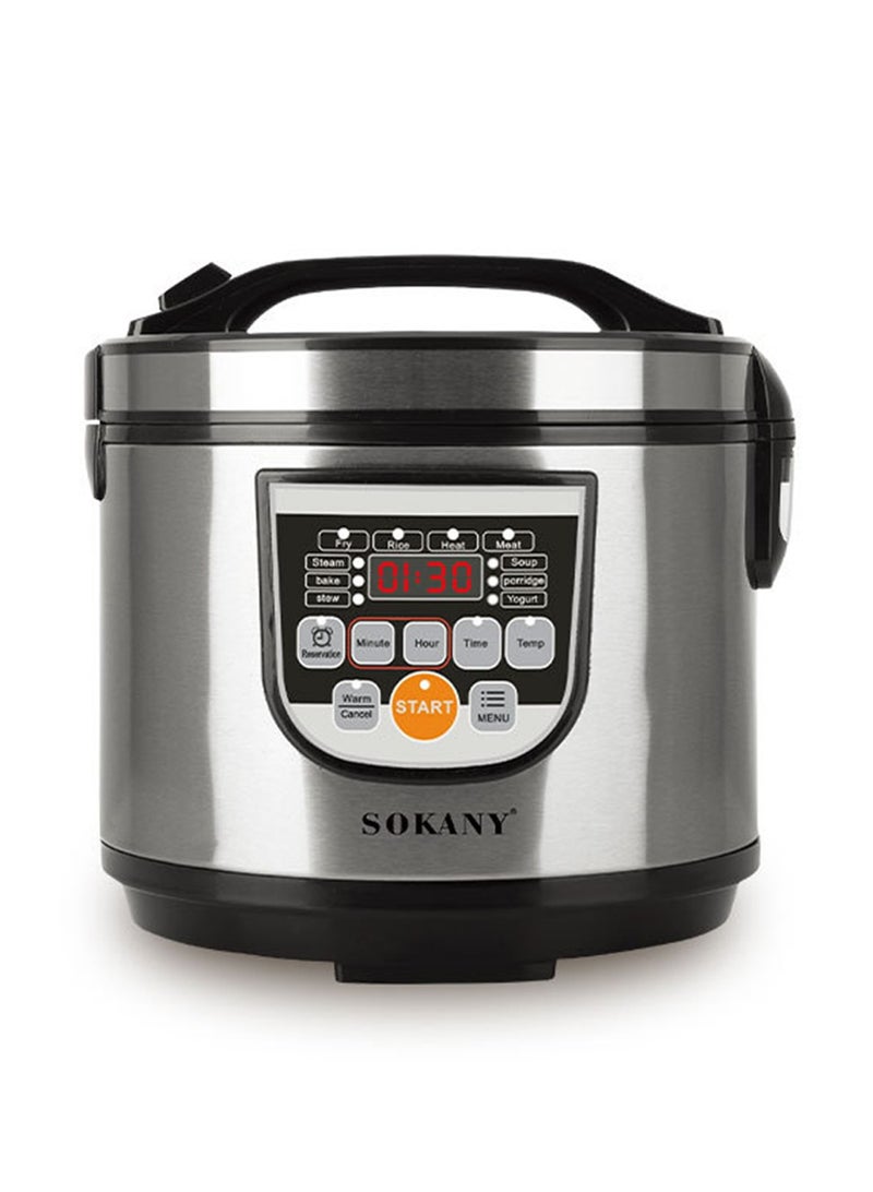 sokany 5 Liters - Electric Rice Cooker, Instant Programmable, 700 Watts, 10 Smart Programs SK-07051 Black - Image 1