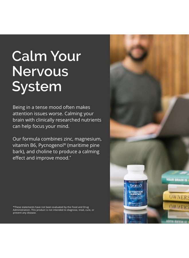 BRAINMD Dr Amen Attention Support 90 Capsules Promotes Mental Focus  Impulse Control Gluten Free 30 Servings - Image 5