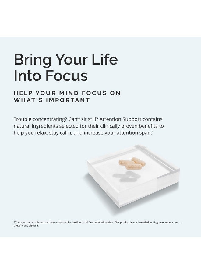 BRAINMD Dr Amen Attention Support 90 Capsules Promotes Mental Focus  Impulse Control Gluten Free 30 Servings - Image 3