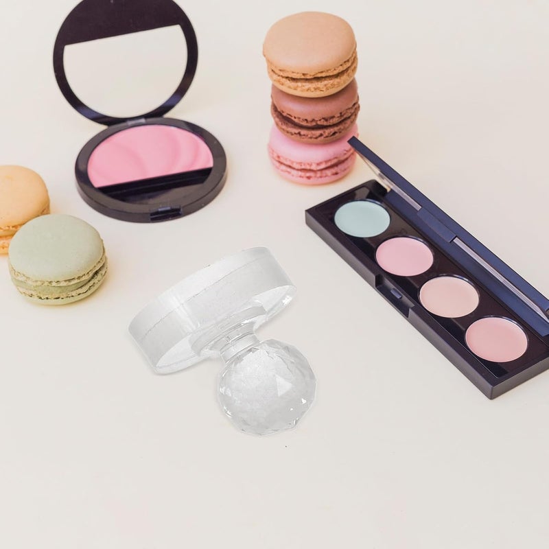3pcs Eyeshadow Makeup Stamp Press Molds Cosmetic Powder Pressing Tools 1/4 1/2 Crystal Blusher Repair Stamper DIY Eye Shadow Applicator for Makeup Professionals - Image 5