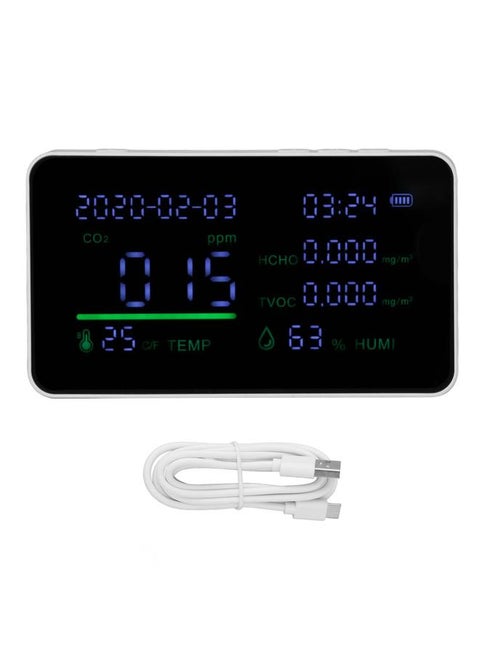 Indoor Air Quality Monitor Temperature Humidity CO2 Monitor Carbon Dioxide Detector for Home School Office
