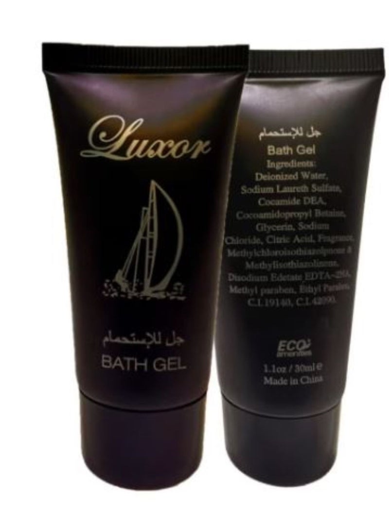 ECO Amenities Luxor Bath Gel 0.85 oz. – Bulk Hotel Amenities, Travel Size Shower Gel, Luxury Guest Toiletries for Hotels, Resorts, Airbnb & Spa – Case of 100 Tubes” - Image 2