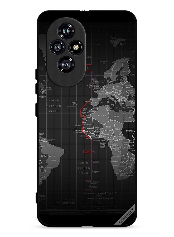 Covernex Honor 200 5G Protective Case Cover World Map - Image 1