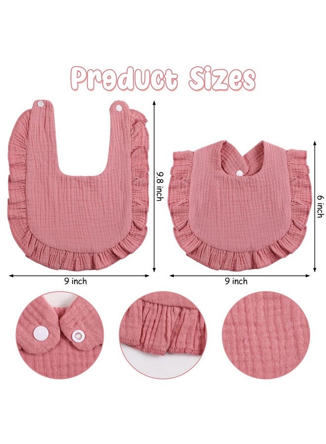 JaGely 12 Pieces Baby Muslin Bibs Bandana Drool Bibs for Boys and Girls Soft Adjustable Baby Cotton Teething and Drooling for Toddler Infant - Image 1