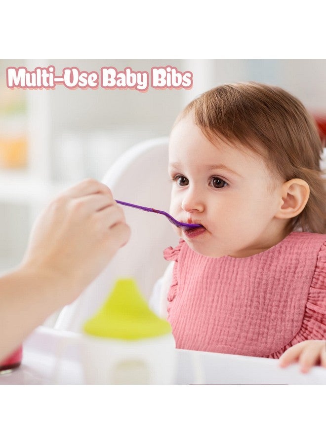 JaGely 12 Pieces Baby Muslin Bibs Bandana Drool Bibs for Boys and Girls Soft Adjustable Baby Cotton Teething and Drooling for Toddler Infant - Image 4