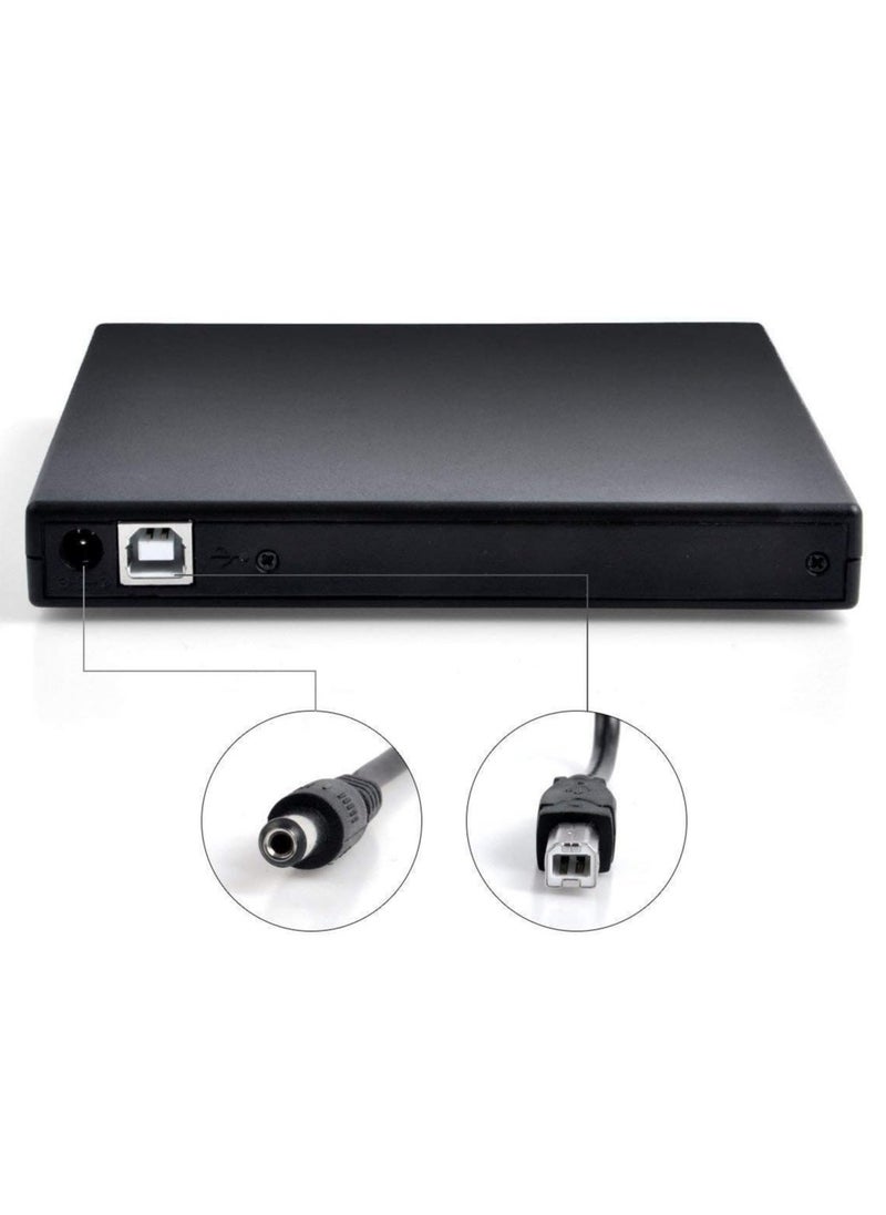 External CD DVD Drive USB 2.0 Slim Portable USB 2.0 CD-RW DVD-RW Reader Writer for Laptop Notebook Desktop