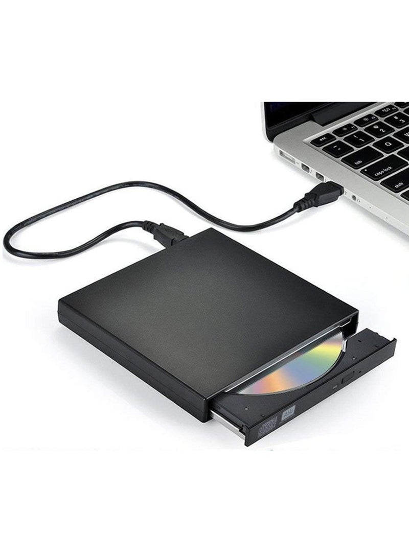 External CD DVD Drive USB 2.0 Slim Portable USB 2.0 CD-RW DVD-RW Reader Writer for Laptop Notebook Desktop