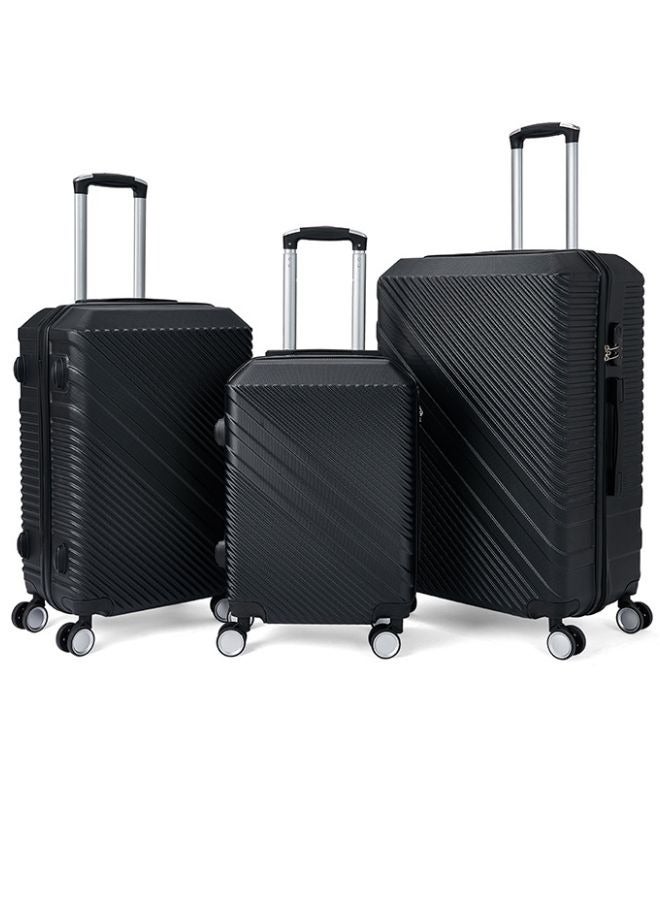 ليمرا طقم شنط سفر مكون من 3 حقائب أمتعة لون أسود - Image 1