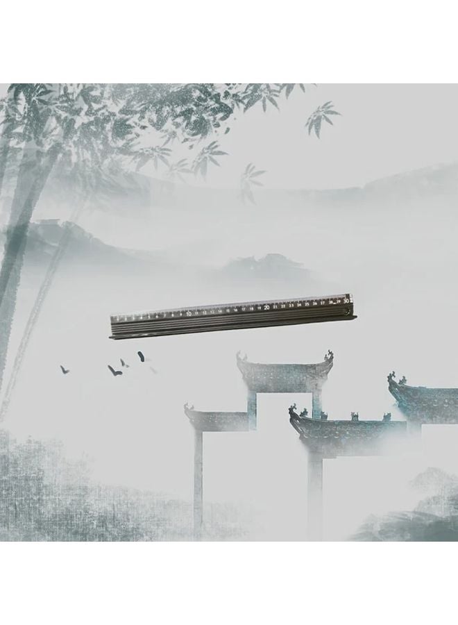 Multifunctional Aluminum Ruler Set 11 81 Inches With Cutting Protection Non Slip Pads - Image 1