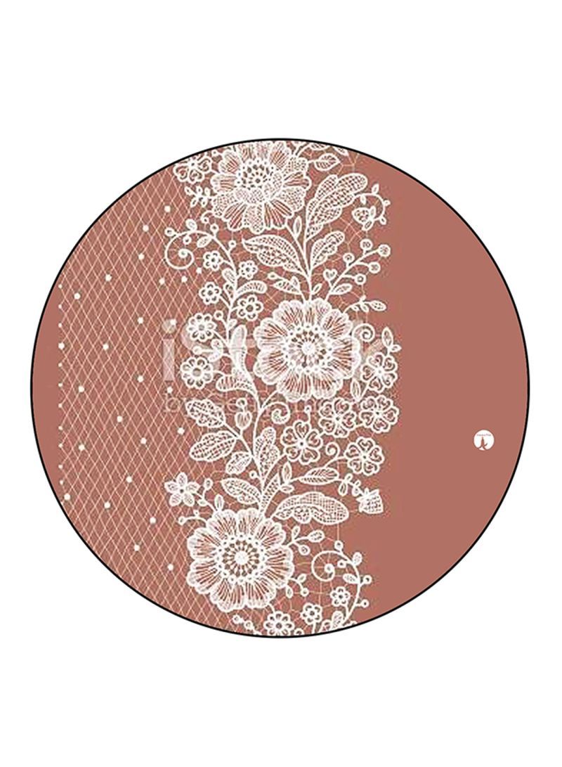 Flowers Printed Mouse Pad  Multicolour