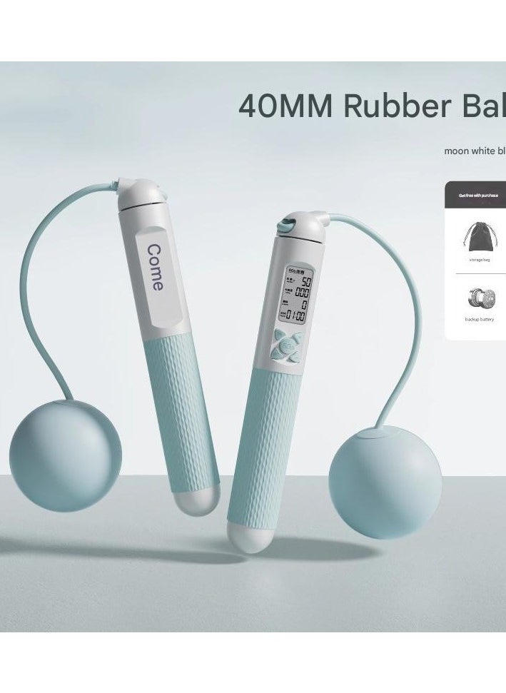 Generic Cordless Skipping Rope Weight Loss Specialized Counting Steel Wire Rope Skipping Rope Weight-bearing Adult Female Professional Fitness Exercise  - Image 1