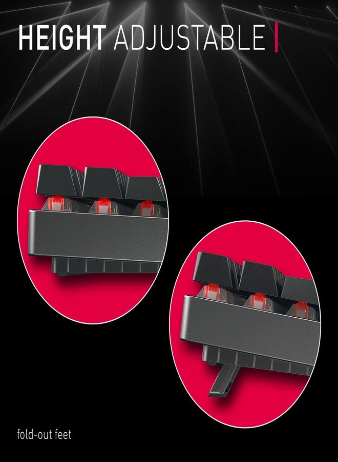 Cherry MX 8.2 TKL Wireless Gaming Keyboard. Compact TenKeyLess. Mechanical 87 Keys RGB Backlit Keys ABS Keycaps. MX Brown Switch. Aluminum Carrying Case Included. - Image 5