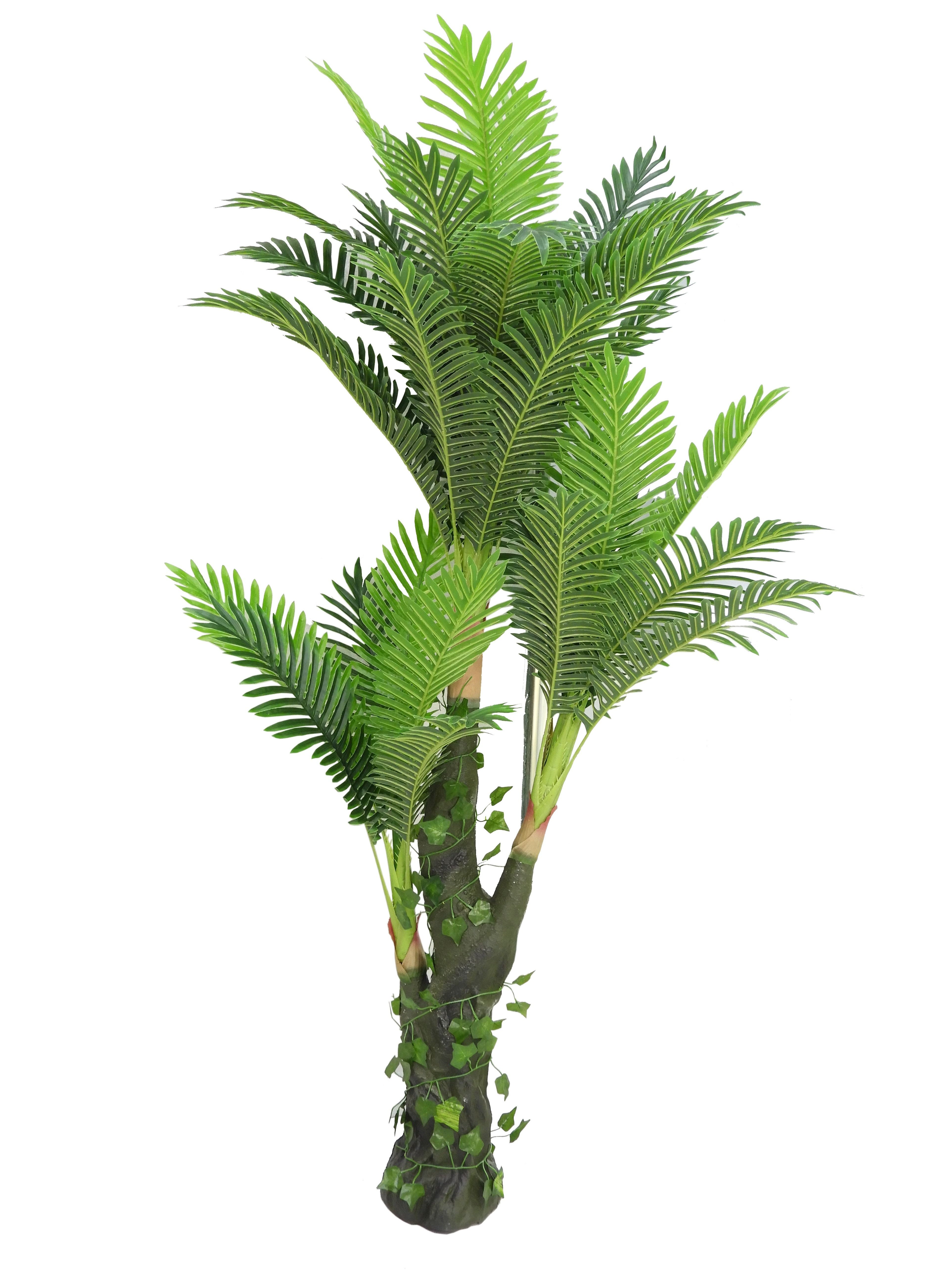 BABAZAM Decorative Artificial Tree Green Long Leafs for Indoor/Outdoor Home Events Decoration 140x45x45cm 