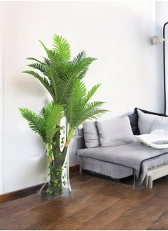 BABAZAM Decorative Artificial Tree Green Long Leafs for Indoor/Outdoor Home Events Decoration 140x45x45cm  - Image 5