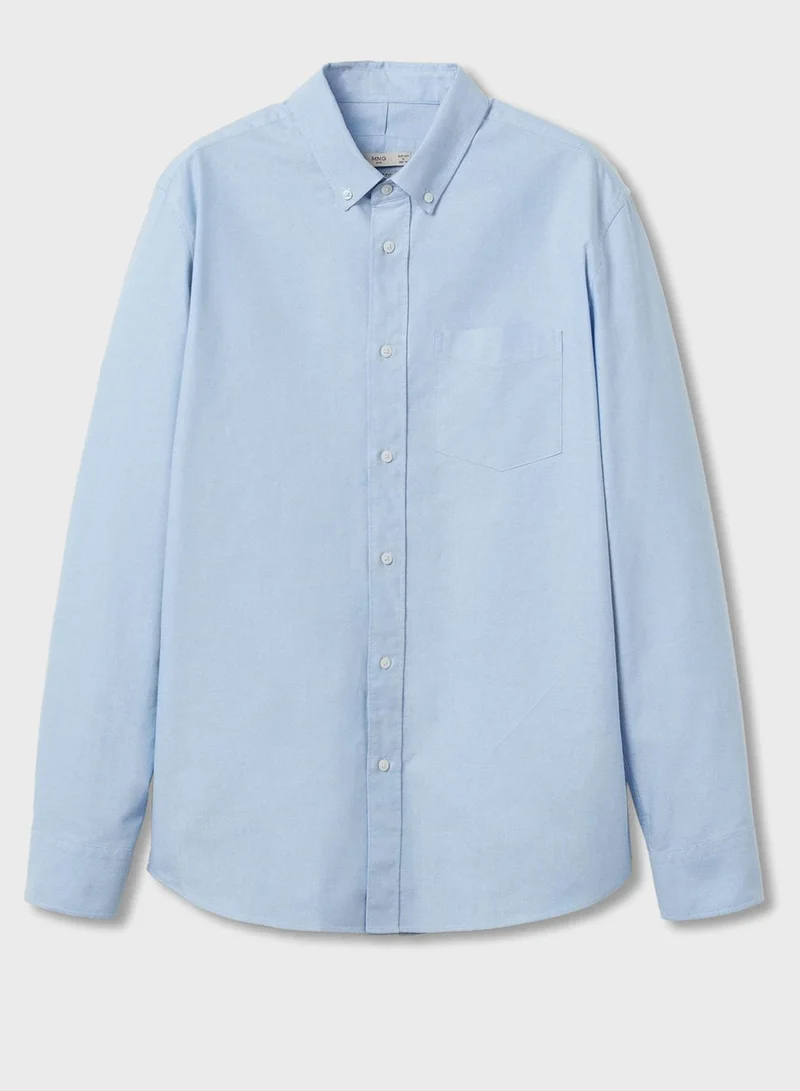 Mango Man Button Down Regular Fit Shirt