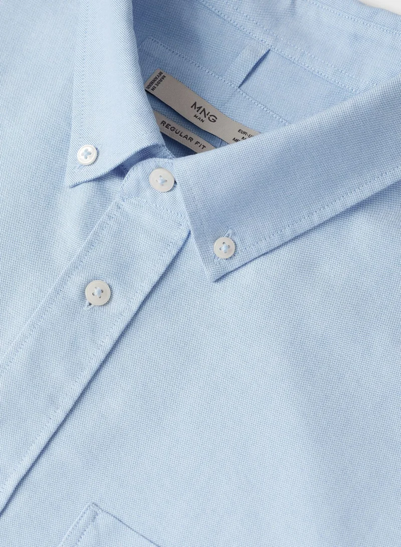 Mango Man Button Down Regular Fit Shirt