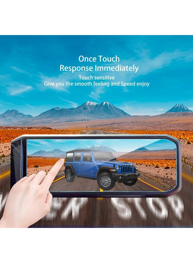 XXCIWP 2025 Jeep Wrangler Screen Protector for 2024 2025 2026 Jeep Wrangler JL Gladiator 4xe Sport Rubicon Sahara Willys Sport S 12.3Inch 2024 Wrangler Gladiator Accessories Tempered Glass 12.3'' - Image 4