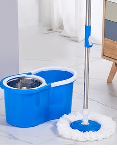 Festive Gallery Spin Mop For Floor Cleaning, Stainless Steel Mop and Bucket With Telescopic Handle, Hands Free Wringing, Floor Mop With 6L Large Capacity and Reusable Refills For Home Office  - Image 1