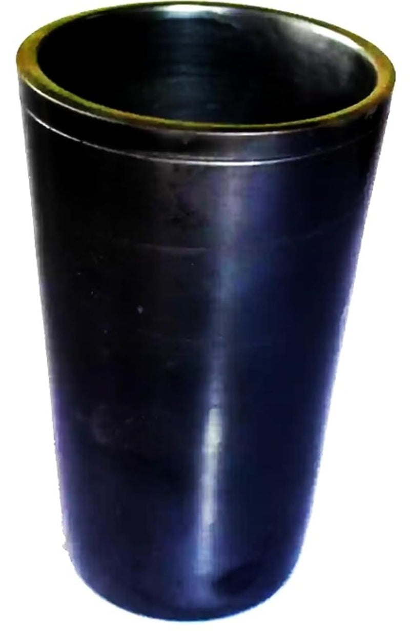 Vastuja Handmade ClayMittiWater GlassKulladPerfect for Thandai Lassi Stay Cool in Summer Pack of 3 230 ml Each I ChemicalFree ToxicFree Black - Image 1