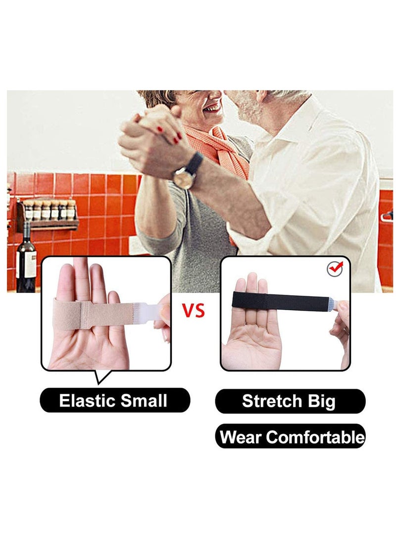 6 Pcs Fabric Toe Splint Wraps for Broken Toes Cushioned Bandages Finger Protectors Hammer Toe Separators