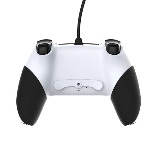 GAMFAMI Wired Controller Gamepad for Playstation 4 with Advanced Programming Buttons Dual Vibration Shock Joystick Gamepad for PS4/PS4 Slim/PS4 Pro and PC (White) - Image 5