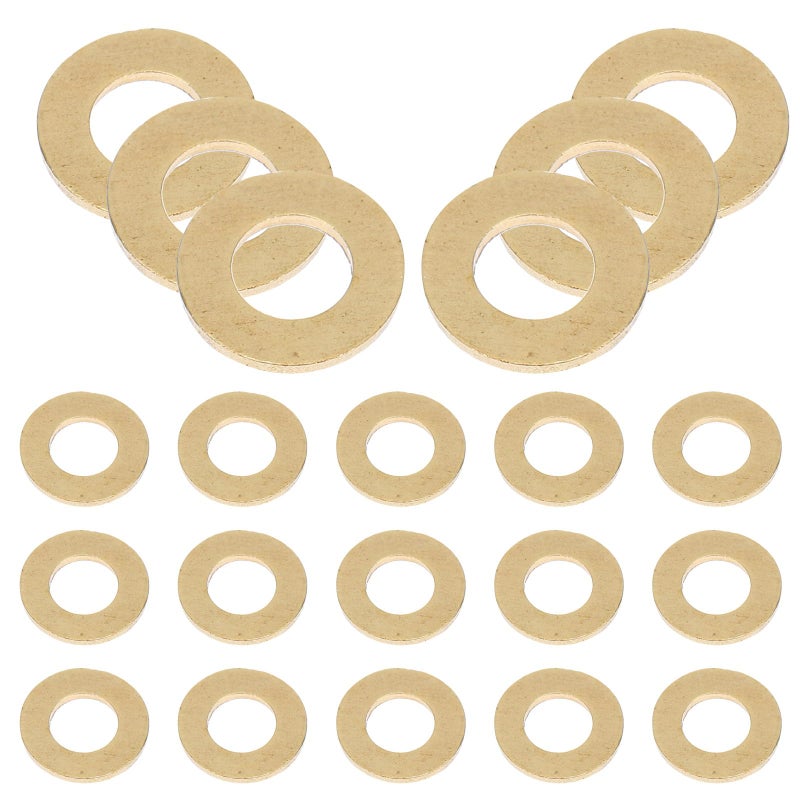 M5x10x1 0mm صواميل نحاسية مسطحة 50 قطعة حلقات نحاسية للتثبيت الكهربائي الصناعي - Image 2